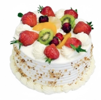 4 ile 6 kişilik karışık mevsim meyveli yaş pasta