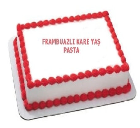 70 Kişilik Frambuazlı Yaş Pasta - Renkli Doğum Günleri İçin