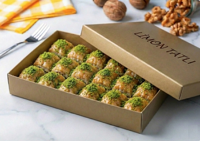 Taze Fırınlanmış 1000 Gr Fıstıklı Baklava